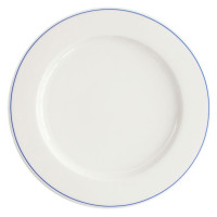 Плоска тарілка 29 см із синіми смугами "Forte Mizu I"